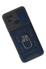Newface Xiaomi Redmi 10C Kılıf Pars Lens Yüzüklü Silikon - Lacivert - Görsel 3