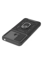 Newface Xiaomi Redmi 10C Kılıf Pars Lens Yüzüklü Silikon - Siyah - Görsel 4