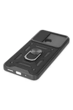 Newface Xiaomi Redmi 10C Kılıf Pars Lens Yüzüklü Silikon - Siyah - Görsel 5