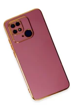 Newface Xiaomi Redmi 10C Kılıf Volet Silikon - Kırmızı - Görsel 2