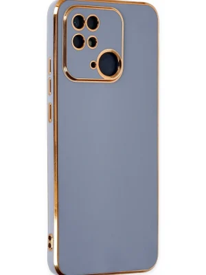 Newface Xiaomi Redmi 10C Kılıf Volet Silikon - Mavi