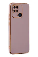 Newface Xiaomi Redmi 10C Kılıf Volet Silikon - Mor