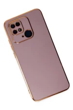 Newface Xiaomi Redmi 10C Kılıf Volet Silikon - Mor - Görsel 3