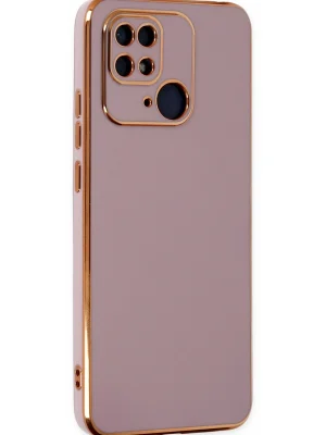 Newface Xiaomi Redmi 10C Kılıf Volet Silikon - Mor