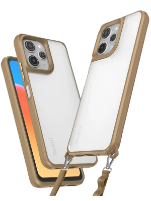 Newface Xiaomi Redmi 12 Kılıf Penta Silikon Kılıf - Çöl Titanyum