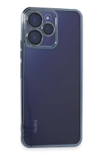 Newface Xiaomi Redmi 12 Kılıf Razer Lensli Silikon - Lacivert