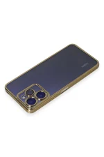 Newface Xiaomi Redmi 12 Kılıf Razer Lensli Silikon - Gold - Görsel 3