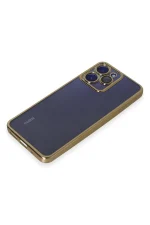 Newface Xiaomi Redmi 12 Kılıf Razer Lensli Silikon - Gold - Görsel 4