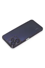 Newface Xiaomi Redmi 12 Kılıf Razer Lensli Silikon - Mor - Görsel 3