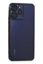 Newface Xiaomi Redmi 12 Kılıf Razer Lensli Silikon - Siyah