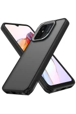 Newface Xiaomi Redmi 12C Kılıf Elegant Kapak - Siyah