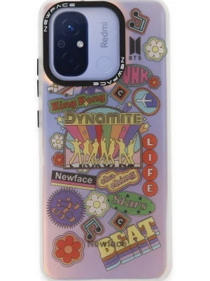 Newface Xiaomi Redmi 12C Kılıf Estoril Desenli Kapak - Estoril - 14