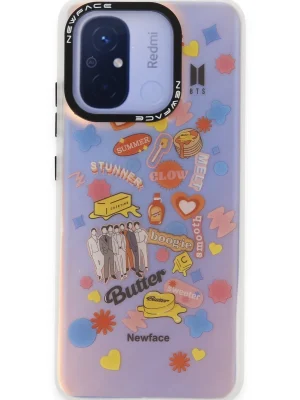 Newface Xiaomi Redmi 12C Kılıf Estoril Desenli Kapak - Estoril - 16