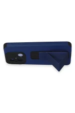 Newface Xiaomi Redmi 12C Kılıf Mega Standlı Silikon - Mavi - Görsel 5