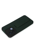 Newface Xiaomi Redmi 12C Kılıf Mega Standlı Silikon - Yeşil - Görsel 3