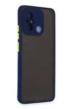 Newface Xiaomi Redmi 12C Kılıf Montreal Silikon Kapak - Lacivert - Görsel 2