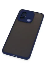 Newface Xiaomi Redmi 12C Kılıf Montreal Silikon Kapak - Lacivert - Görsel 4