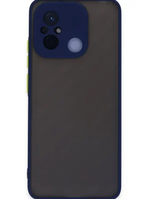 Newface Xiaomi Redmi 12C Kılıf Montreal Silikon Kapak - Lacivert