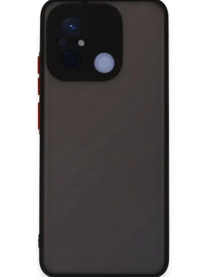 Newface Xiaomi Redmi 12C Kılıf Montreal Silikon Kapak - Siyah