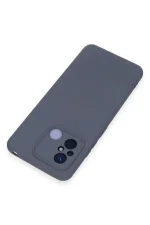 Newface Xiaomi Redmi 12C Kılıf Nano içi Kadife Silikon - Gri - Görsel 3