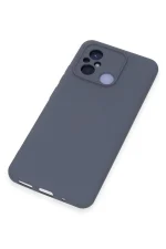 Newface Xiaomi Redmi 12C Kılıf Nano içi Kadife Silikon - Gri - Görsel 4