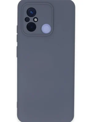 Newface Xiaomi Redmi 12C Kılıf Nano içi Kadife Silikon - Gri