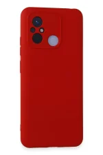 Newface Xiaomi Redmi 12C Kılıf Nano içi Kadife Silikon - Kırmızı