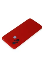Newface Xiaomi Redmi 12C Kılıf Nano içi Kadife Silikon - Kırmızı - Görsel 3