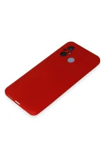 Newface Xiaomi Redmi 12C Kılıf Nano içi Kadife Silikon - Kırmızı - Görsel 4