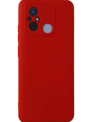 Newface Xiaomi Redmi 12C Kılıf Nano içi Kadife Silikon - Kırmızı