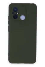 Newface Xiaomi Redmi 12C Kılıf Nano içi Kadife Silikon - Koyu Yeşil