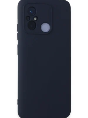 Newface Xiaomi Redmi 12C Kılıf Nano içi Kadife Silikon - Lacivert