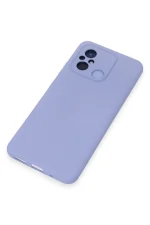 Newface Xiaomi Redmi 12C Kılıf Nano içi Kadife Silikon - Lila - Görsel 4