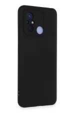 Newface Xiaomi Redmi 12C Kılıf Nano içi Kadife Silikon - Siyah - Görsel 2