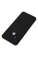 Newface Xiaomi Redmi 12C Kılıf Nano içi Kadife Silikon - Siyah - Görsel 3