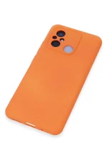 Newface Xiaomi Redmi 12C Kılıf Nano içi Kadife Silikon - Turuncu - Görsel 4