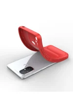 Newface Xiaomi Redmi 12C Kılıf Optimum Silikon - Kırmızı - Görsel 4