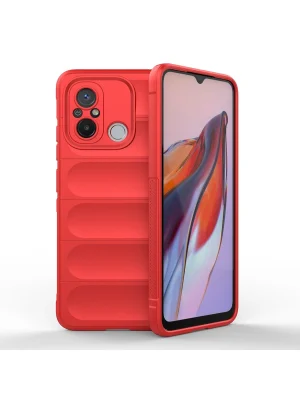 Newface Xiaomi Redmi 12C Kılıf Optimum Silikon - Kırmızı