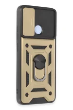 Newface Xiaomi Redmi 12C Kılıf Pars Lens Yüzüklü Silikon - Gold - Görsel 2