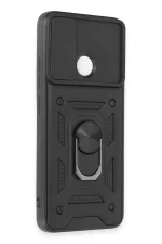 Newface Xiaomi Redmi 12C Kılıf Pars Lens Yüzüklü Silikon - Siyah - Görsel 2