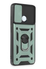 Newface Xiaomi Redmi 12C Kılıf Pars Lens Yüzüklü Silikon - Yeşil - Görsel 2