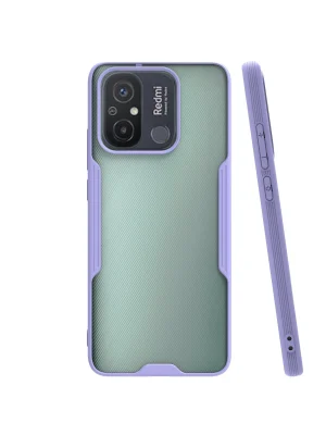 Newface Xiaomi Redmi 12C Kılıf Platin Silikon - Lila