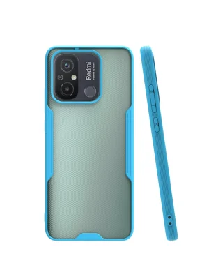 Newface Xiaomi Redmi 12C Kılıf Platin Silikon - Mavi