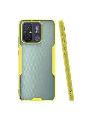 Newface Xiaomi Redmi 12C Kılıf Platin Silikon - Sarı