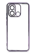 Newface Xiaomi Redmi 12C Kılıf Razer Lensli Silikon - Mor - Görsel 2