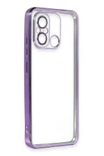 Newface Xiaomi Redmi 12C Kılıf Razer Lensli Silikon - Mor - Görsel 3