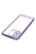 Newface Xiaomi Redmi 12C Kılıf Razer Lensli Silikon - Mor - Görsel 4