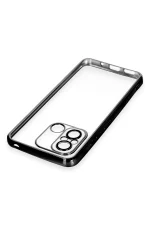 Newface Xiaomi Redmi 12C Kılıf Razer Lensli Silikon - Siyah - Görsel 4