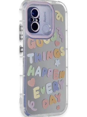 Newface Xiaomi Redmi 12C Kılıf Reflexion Desenli Kapak - Desen 7