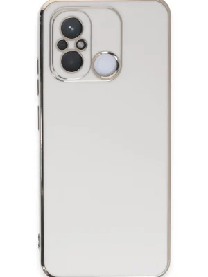 Newface Xiaomi Redmi 12C Kılıf Volet Silikon - Beyaz